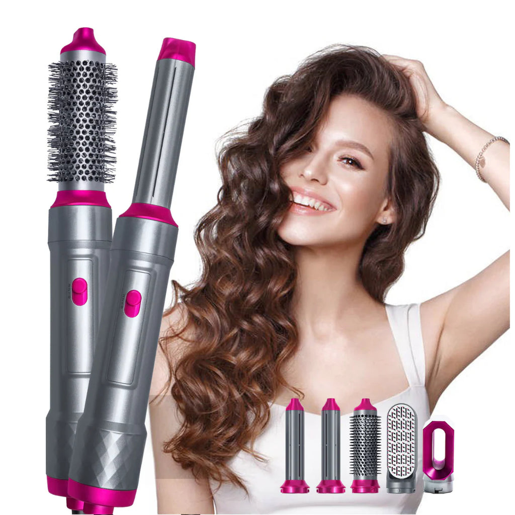 Cepillo 5 En 1: Cabello liso, suave y sin frizz en minutos ✨