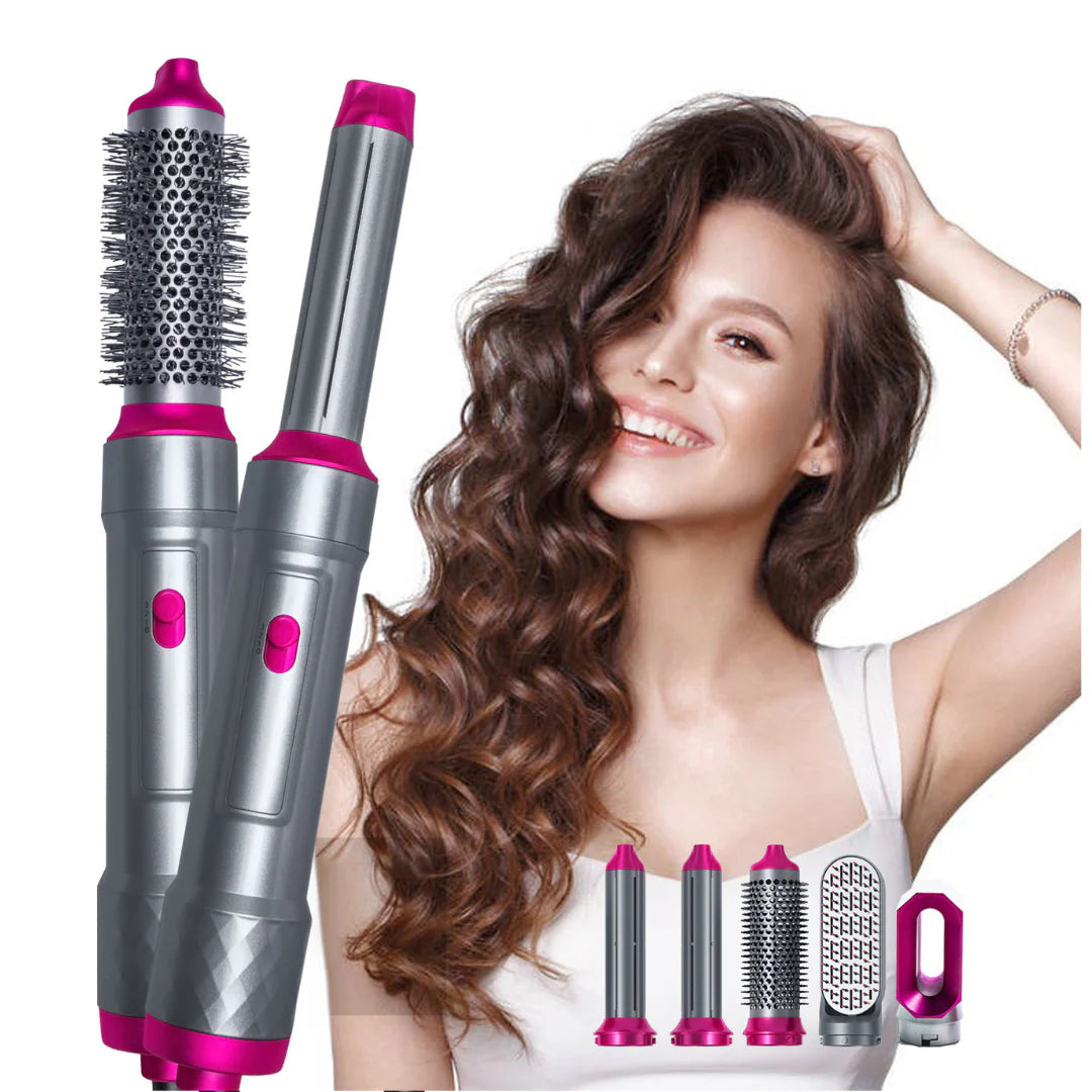 Cepillo 5 En 1: Cabello liso, suave y sin frizz en minutos ✨