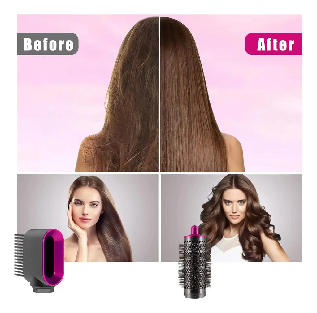 Cepillo 5 En 1: Cabello liso, suave y sin frizz en minutos ✨