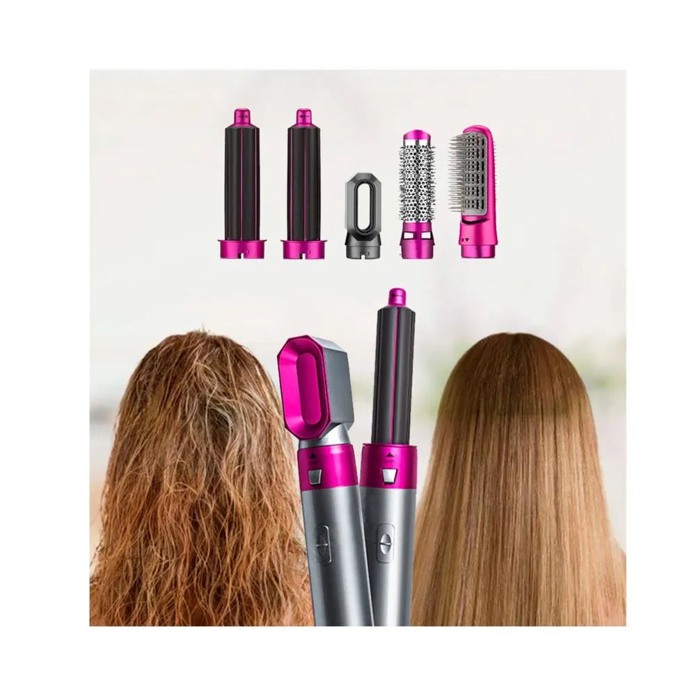 Cepillo 5 En 1: Cabello liso, suave y sin frizz en minutos ✨